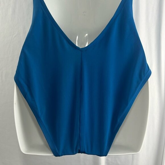 Bleu by Rod Beattie Blue One Piece with Gold Ring Belt Detail - Picture 6 of 11